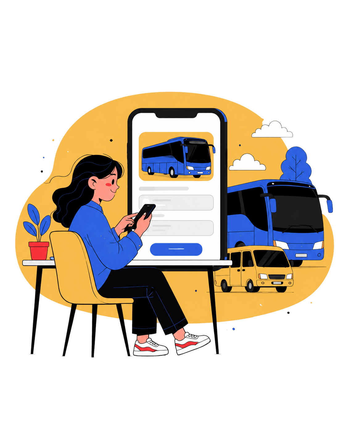 Ilustrasi perjalanan